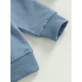 thumbnail image 4 of Kmbangi Baby Boys Long Sleeve Crew Neck Sweatshirt with Elastic Waist Sweatpants Infant Spring Fall Clothes, 4 of 8