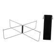 thumbnail image 1 of S SERENABLE Foldable Stand Metal with Carry Bag Box Stand Heavy Duty Luggage Rack Black Straight, 1 of 9