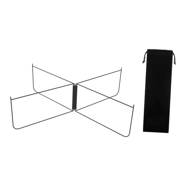 S SERENABLE Foldable Stand Metal with Carry Bag Box Stand Heavy Duty Luggage Rack Black Straight