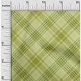 thumbnail image 2 of oneOone Cotton Cambric Green Fabric Check Sewing Material Print Fabric By The Yard 56 Inch Wide, 2 of 5