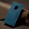 thumbnail image 3 of KOMI Wallet Case for Samsung Galaxy S9, Premium PU Leather Case Vintage Matte Wallet Flip Cover [Card Slots] [Magnetic Closure] Stand Function Folio Shockproof Full Protection for Galaxy S9 Blue, 3 of 5