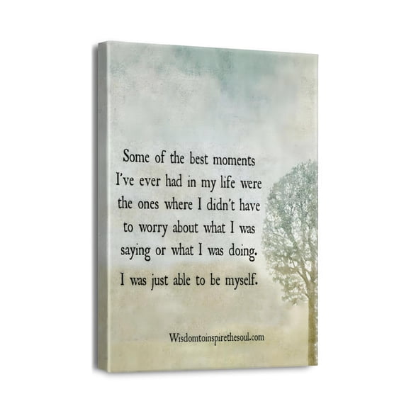 Motivational Quote-Natural Landscape (2) Wall Art Bathroom Pictures Wall Decor Canvas Painting Prints Artwork for Bathroom Office Bedroom 12"x16"