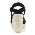 thumbnail image 4 of BLISSFUL STEP Women's Strap Espadrilles Platform Slingback Wedges Sandals, 4 of 7