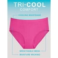 thumbnail image 4 of Fruit Of The Loom Womens Breathable Micro-Mesh Low-Rise Brief Panty 6 Pack, 9, 4 of 6