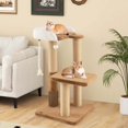 thumbnail image 4 of Costway 44" Cat Tree for Indoor with Plush Padded Perch Scratching Posts Jumping Platform, 4 of 10
