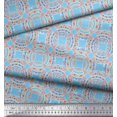 thumbnail image 3 of Soimoi Blue Rayon Fabric Mandala Geometric Print Fabric by Yard 42 Inch Wide, 3 of 5