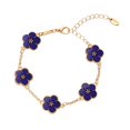 thumbnail image 1 of Versatile Double Bracelet with Five Small Flowers As A Gift for Couples, 1 of 4