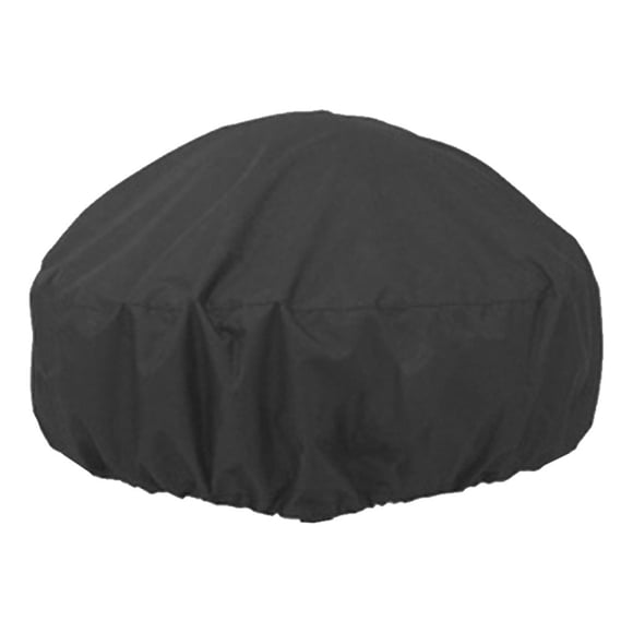 ziyahi Fire Pits Cover UV Protector Grill BBQ Garden Sun Shade Adjustable Elastic Dust Cover Furniture Covers Hem Cord Black 85x40cm
