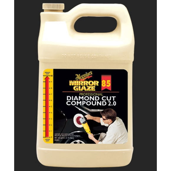 Meguiars Polishing Compound M8501 Mirror Glaze; Liquid; 1 Gallon Jug; Single; Diamond Compound Cut 2.0