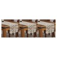 thumbnail image 2 of relayinert Comfortable Crochet Lace Table Runner For Easy Care Wedding Easy Wash Fitting light coffee 40*200cm 3Set, 2 of 6