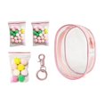 thumbnail image 1 of Bunblic Clear Figure Display Bag,PVC Doll Display Case,Zipper Closure Tiny Doll Pouch Small Doll Storage Bag for Mini Dolls Figures peach pink, 1 of 7