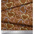 thumbnail image 3 of Soimoi Georgette Viscose Fabric Floral & Heart Decor Fabric Printed Yard 42 Inch Wide, 3 of 3