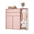 thumbnail image 1 of Organisateur de Garde-Robe en Tissu à 16 Tiroirs, Étagère de Rangement Autoportante pour Placard avec 2 Tablettes et Tringle, 1 of 6