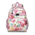 thumbnail image 1 of Sac à Dos Scolaire Design Floral Esthétique Bretelles Rembourrées Réglables Sac de Poitrine Durable Résistant à l'Eau pour Usage Quotidien, 1 of 6