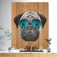 thumbnail image 2 of Design Art - Chien Drôle avec Lunettes Bleues, 2 of 5