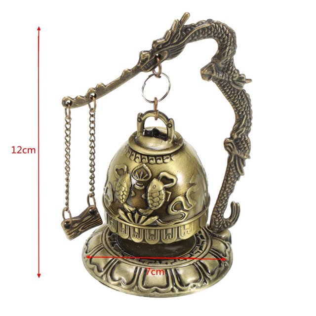 Xingzhi Dragon Fengshui Bell Good Luck Bless for Home Desk Decor fish