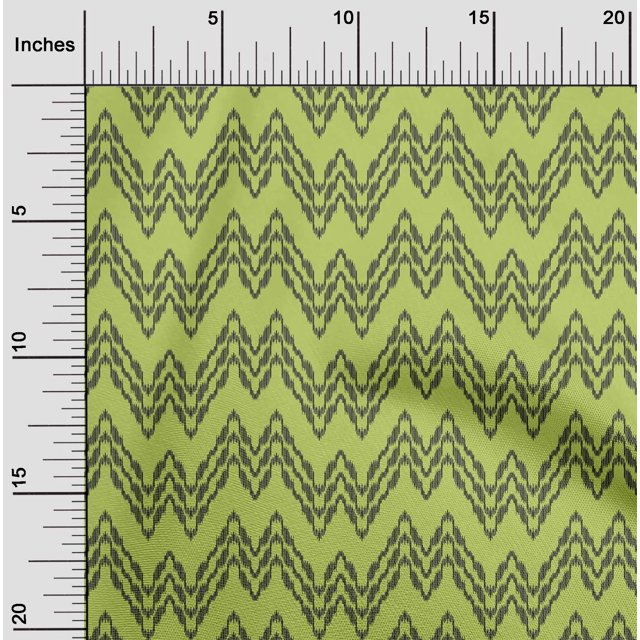 oneOone Georgette Viscose Fabric Chevron Ikat Fabric Prints By Yard 42 Inch Wide