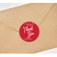thumbnail image 4 of Darling Souvenir Rond 45 Pcs Autocollants de Vignes de Feuilles Merci Rouge Sceau d'Enveloppe de Mariage - 1,6 Pouces, 4 of 4