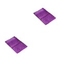thumbnail image 4 of Youkk Polyester Chenille Bath Mat - Strong Water Absorption Exquisite Crafted Soft Texture No Shedding Vibrant Purple 40cm*60cm 2Set, 4 of 6