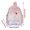 thumbnail image 2 of Cute Patchwork Backpack For Kids Stylish School Bag Lightweight Durable Design Comfortable Daily Commute Casual Wear, 2 of 2