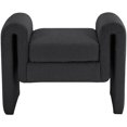 thumbnail image 3 of Meridian Furniture Banc en Tissu Noir Stylet, 3 of 7