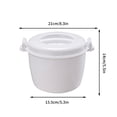 thumbnail image 3 of Dvkptbk Hot Pot Large Capacity Steam Rice Cooker Plastic Insulated Bento Box Fresh Lunch Box Household Convenient Heating Rice Cooker Kitchen Gadgets, 3 of 4