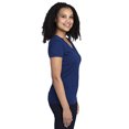 thumbnail image 3 of T-Shirt à Manches Courtes Col en V pour Femmes - Marine - TG, 3 of 3