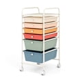 thumbnail image 1 of Costway 6 Drawer Rolling Storage Cart Scrapbook Paper Office Organizer Macaron, 1 of 10
