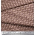 thumbnail image 3 of Soimoi Polyester Crepe Fabric Ogee Small Print Sewing Fabric Yard 52 Inch Wide, 3 of 3