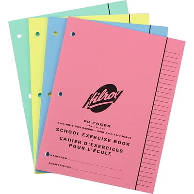 Exercise Book-Stitched 10-7/8X8-3/8 8Mm Ruled 80 Page 3-Hole