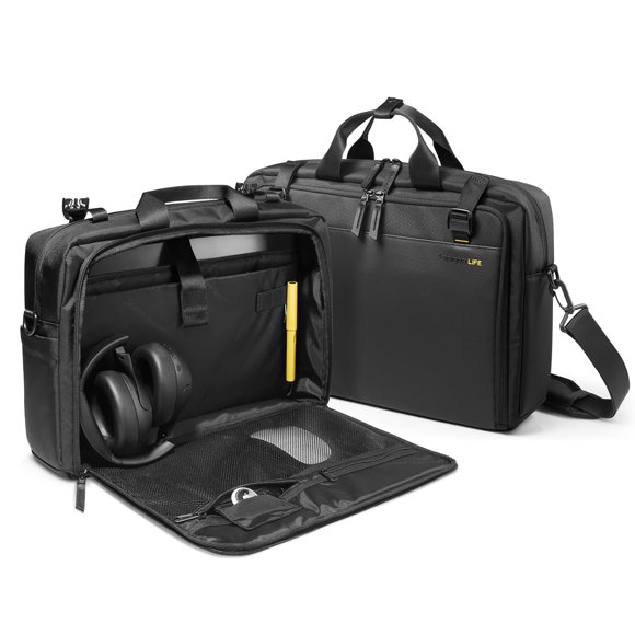 Spigen Life Klasden Laptop Business Protective Shoulder Messenger Bag Briefcase Carry Case with Luggage Strap Buckle Designed for 16-inch/15-inch MacBook Pro/Air M4/M3/M2, Lenov