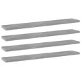 thumbnail image 1 of vidaXL Bookshelf Boards 4 pcs Concrete Grey 60x10x1.5 cm Engineered Wood, 1 of 4