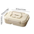 thumbnail image 3 of BUTASY Bento Box Plastic Lunch Box Simply Divided Lunch Box Outdoor Sealed Portable Fast Food Box Student and Office Worker Bento Box Lunch Box, 3 of 6