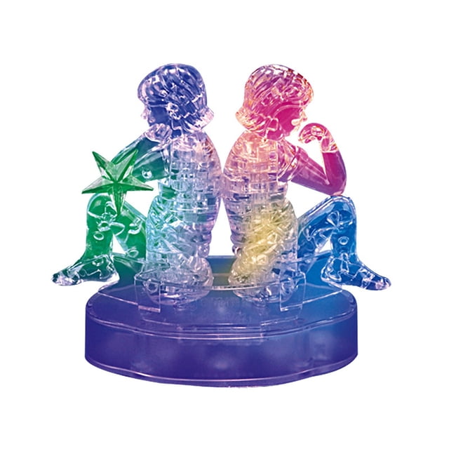 Fridja Casse-Tête en Cristal 3D Scie Gigogne Clair Douze 12 Constellations Astrologie Flash Lumière DEL