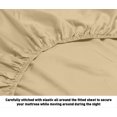 thumbnail image 3 of Oxford Collection 600 Thread Count Deep Pocket Egyptian Quality Cotton Solid Sheet Set (California King, Taupe), 3 of 3