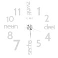 thumbnail image 2 of DIY Wall Clock Kit, Mirror Wall Clock Decor Large Frameless Wall Clock, Mirror  Sticker Clock For Living Room Bedroom Office Gift Silver, 2 of 8