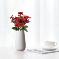 thumbnail image 3 of 13-head Artificial Chrysanthemum Bouquet Simulation Flora Decor Home Table Centerpiece Wedding Fake Flower  Wine Red, 3 of 8