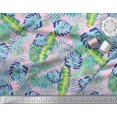 thumbnail image 3 of Soimoi Cotton Poplin Fabric Leaves Tropical Decor Fabric Printed Yard 56 Inch Wide, 3 of 3