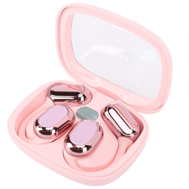 Ear Hook Translator, 140 Languages AI Translation Earbuds 3 Working Modes HIFI Sound Quality for Travel Learning Pinkish,Black,Beige,Purplish