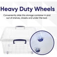 thumbnail image 4 of Superio Plastic Storage Bin with Lid, Box for Under Bed, Stackable Storage Container with Latch Closure (42 quart), 4 of 5