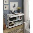 thumbnail image 3 of Convenience Concepts Oxford Table Console à 1 Tiroir avec 2 Étagères Ouvertes, Blanc, 3 of 3