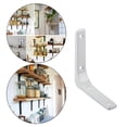 thumbnail image 3 of GUOOL Sturdy Floating Shelf Bracket, Space Saving DIY Bracket for Cafe Hotel Bar Decor White 4Inch, 3 of 9