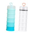 thumbnail image 2 of Lipstore 2 Pieces Protein Powder Containers Milk Powder Container for Office Exercise White and Blue, 2 of 8