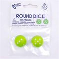 thumbnail image 1 of Koplow KPL19368 Round Dice - Green & White, 2 Per Pack, 1 of 1