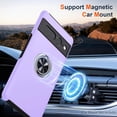 thumbnail image 5 of KOMI for Google Pixel 7 Pro Case, Slim Fit Case for Pixel 7 Pro with Ring Holder Kickstand,[Military Grade Drop Tested] Dual Layer Shockproof Protective Phone Case for Pixel 7 Pro 6.7", Purple, 5 of 5