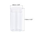 thumbnail image 2 of Unique Bargains 8oz/ 250ml Round Plastic Jars with Transparent Screw Top Lid for Storage 12Pack, 2 of 5