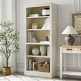 thumbnail image 2 of VAUXHILL & CO. Halston Standard Bookcase, Adjustable Shelving Unit, Cream, 2 of 10
