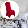 thumbnail image 2 of High End Hotel Wedding Banquet Venue Polyester Piece White Chair Cover Elastic Chair Cover, 2 of 6