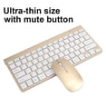 thumbnail image 4 of EIGTHTAIL Keyboard And Mouse Combo  Ultra-thin Size 2.4G Wireless Wireless Mouse And Keyboard With Wireless Connector For Home For Office For Business Gold Silver Black, 4 of 8