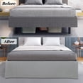 thumbnail image 3 of PiccoCasa Bed Skirt Double Brushed Microfiber with Dust Ruffle, King Light Gray, 3 of 7